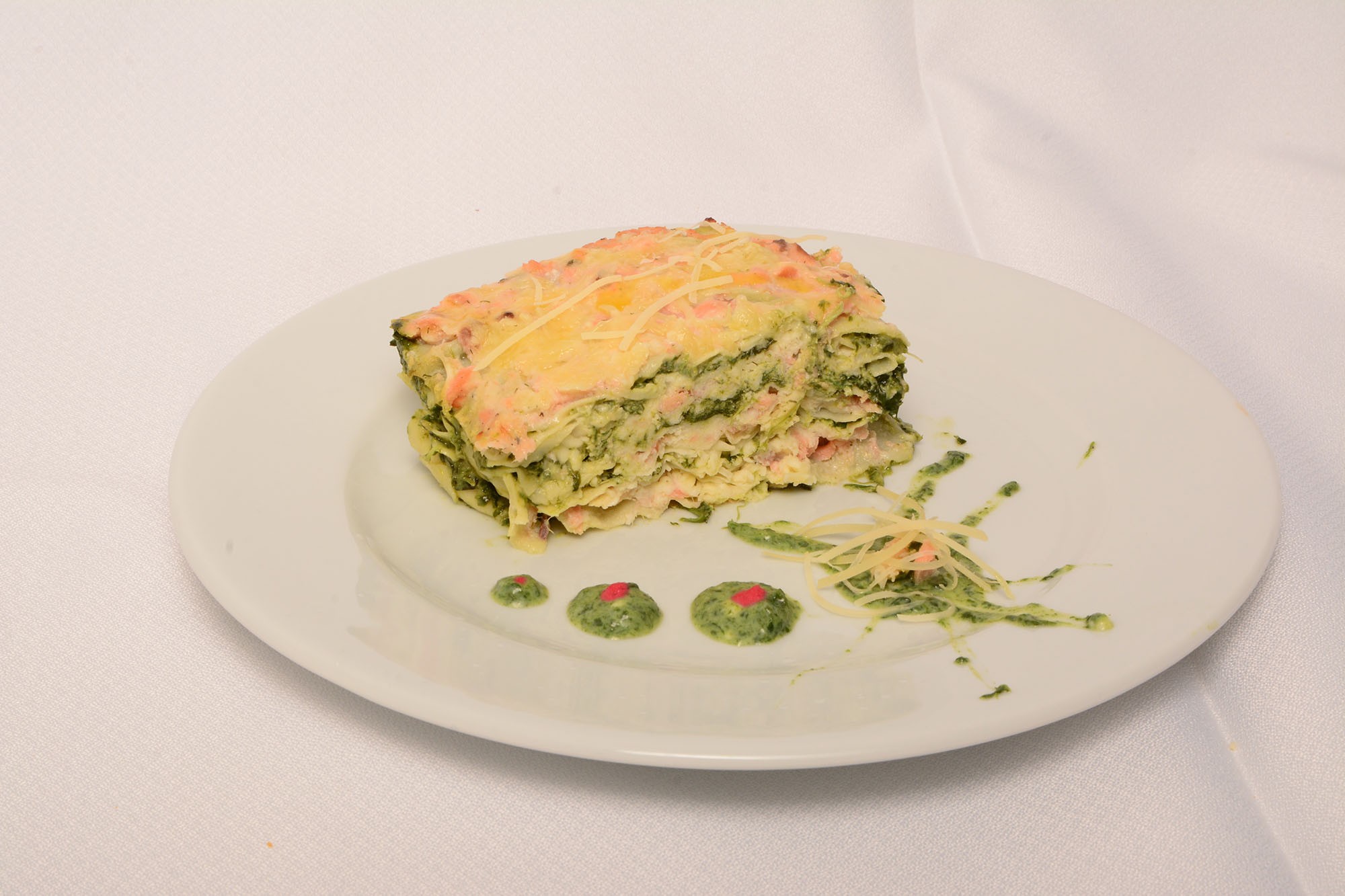 Lasaña salmón y espinacas 2 Kg